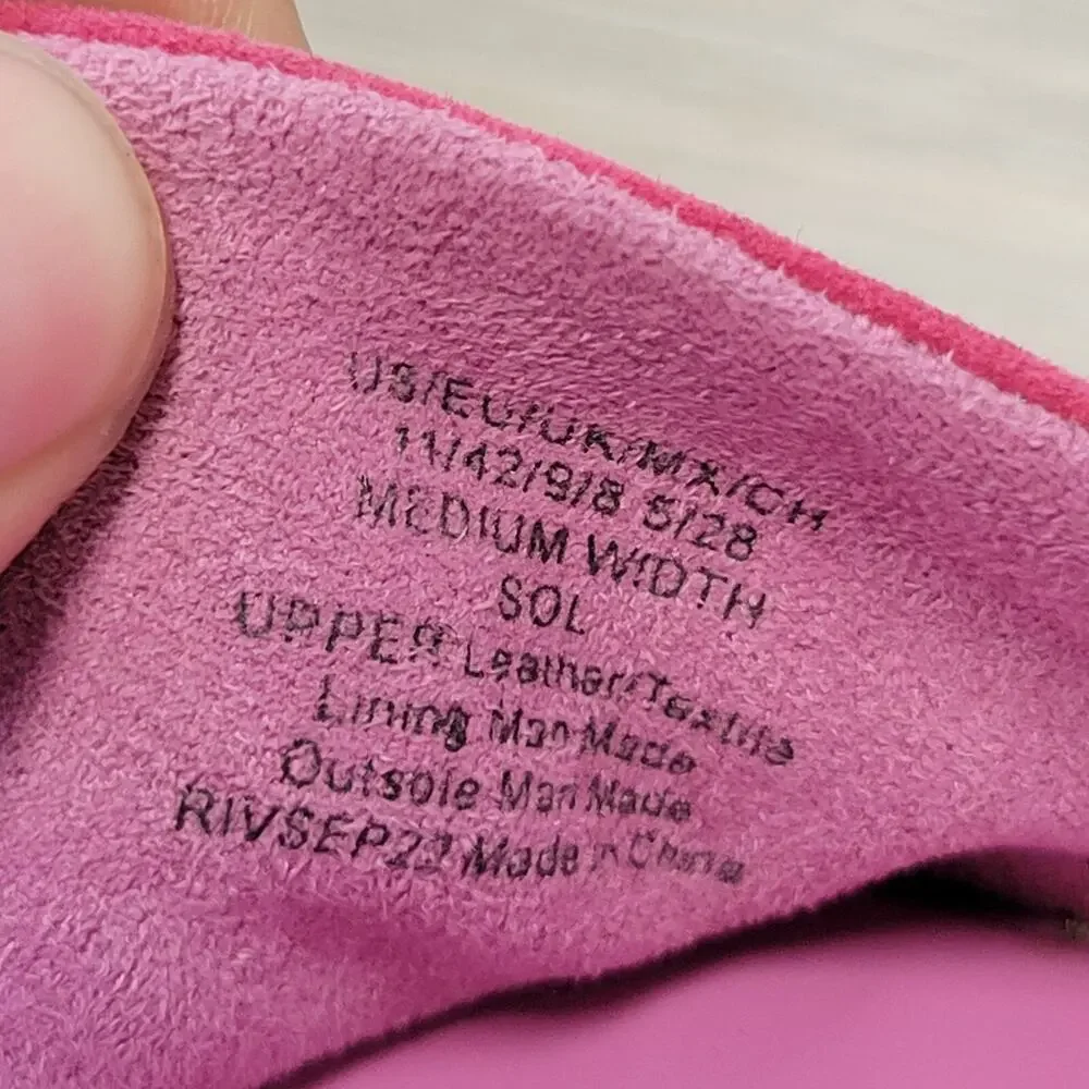 Kenneth Cole Sol Sandals Women's 11 Pink Espadrille Wedge